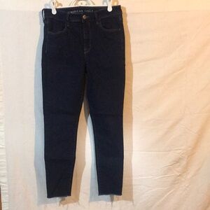 AE dark denim stretch jeggings